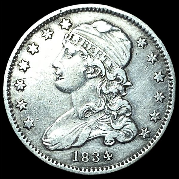 1834 Capped Bust Quarter NEARLY UNCIRCULATED