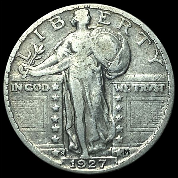 1927-S Silver Standing Liberty Quarter  CLOSELY UNCIRCULATED