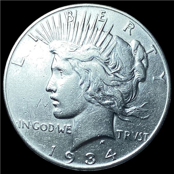 1934-S Silver Peace Dollar CLOSELY  UNCIRCULATED