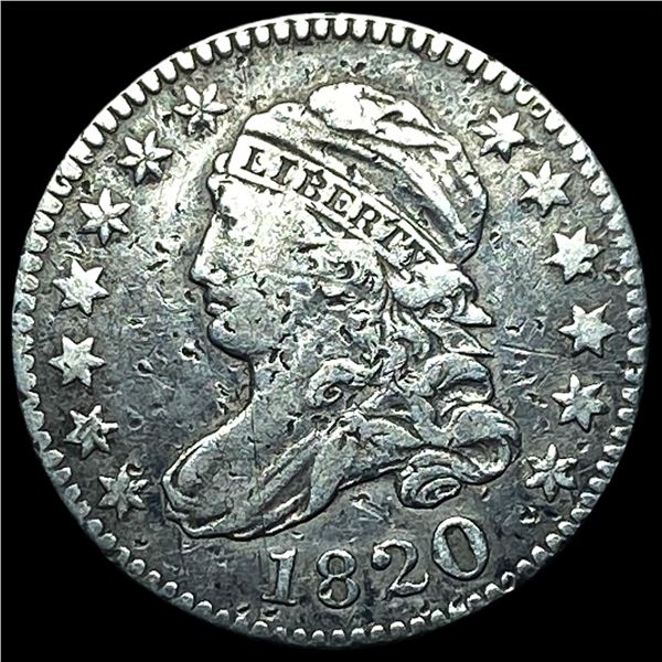 1820 Silver Capped Bust Dime LIGHTLY  CIRCULATED