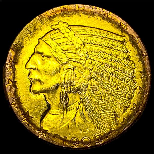 1909-D Indian Head Half Eagle $5 Gold HIGH  GRADE
