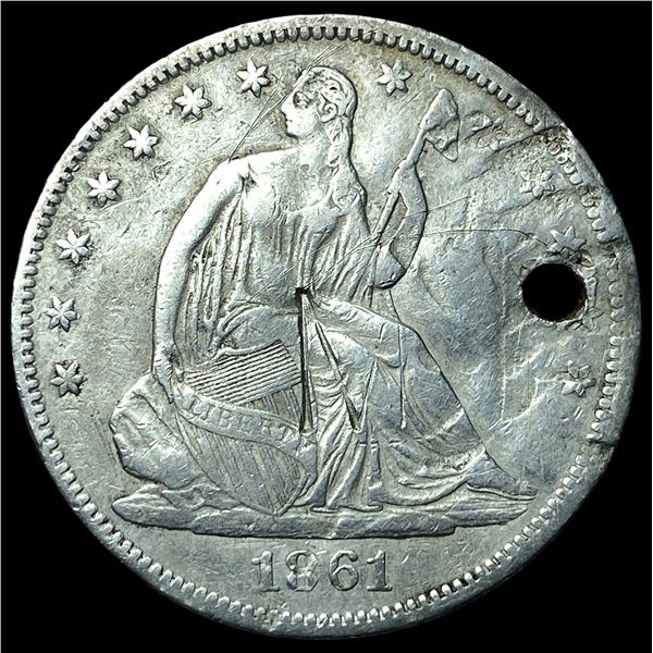 1861 Seated Liberty Half Dollar HIGH GRADE