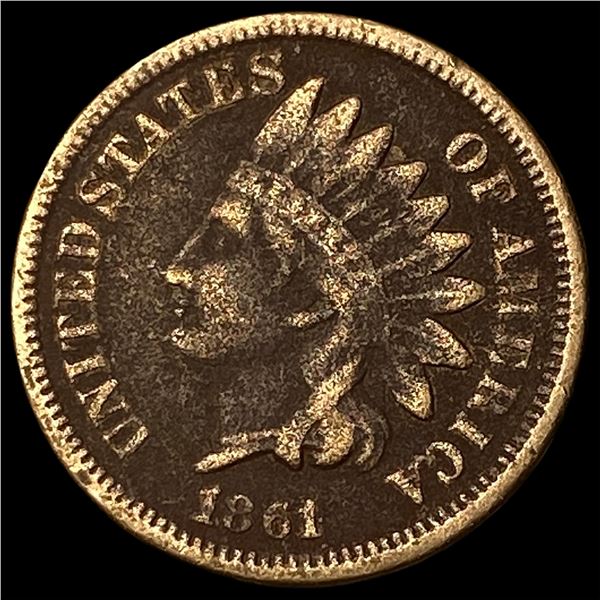 1861 Indian Head Cent NEARLY UNCIRCULATED