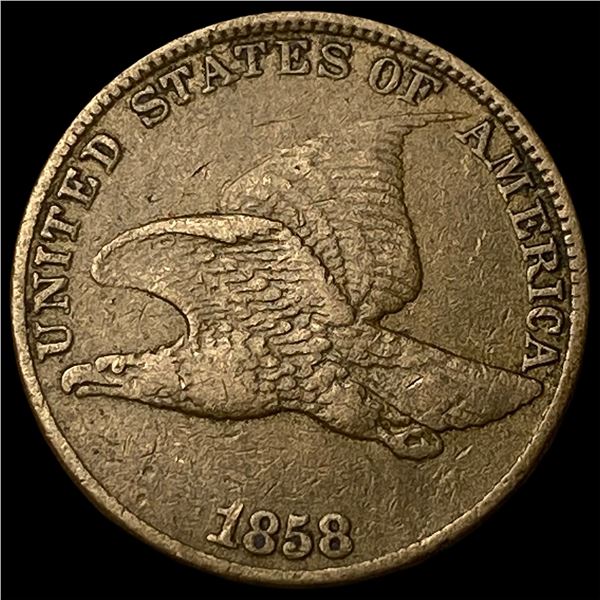 1858 Flying Eagle Cent NEARLY UNCIRCULATED