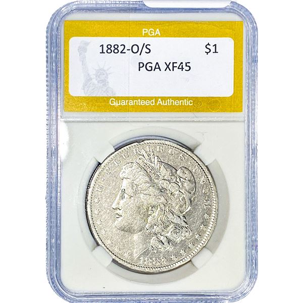 1882-O/S Morgan Silver Dollar PGA XF45