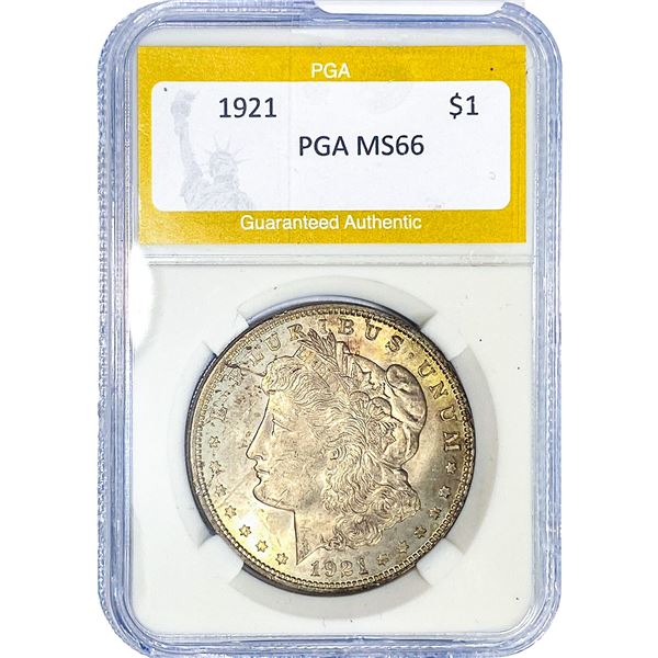 1921 Morgan Silver Dollar PGA MS66