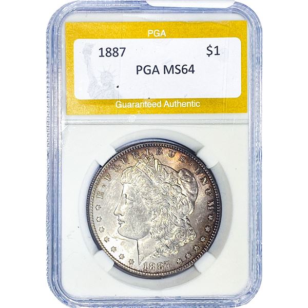 1887 Morgan Silver Dollar PGA MS64