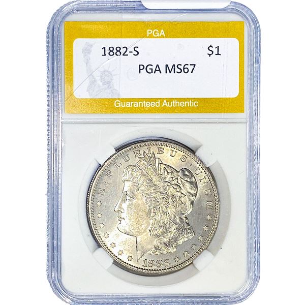 1882-S Morgan Silver Dollar PGA MS67