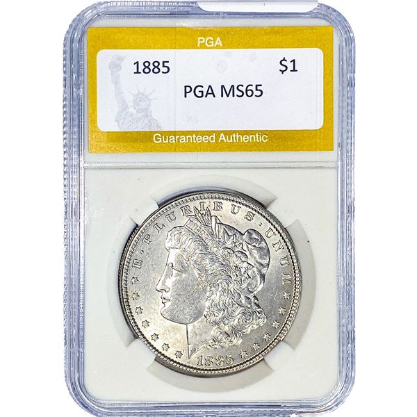 1885 Morgan Silver Dollar PGA MS65