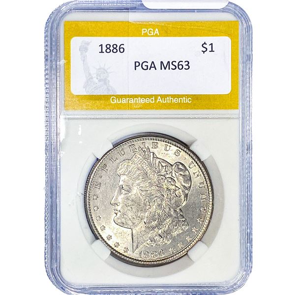 1886 Morgan Silver Dollar PGA MS63