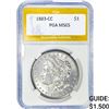 Image 1 : 1883-CC Morgan Silver Dollar PGA MS65
