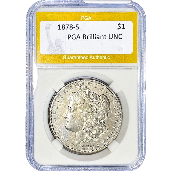 1878-S Morgan Silver Dollar PGA Brilliant UNC