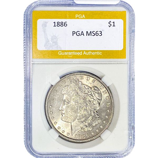 1886 Morgan Silver Dollar PGA MS63