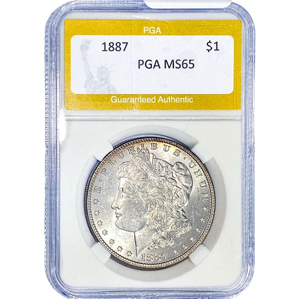 1887 Morgan Silver Dollar PGA MS65