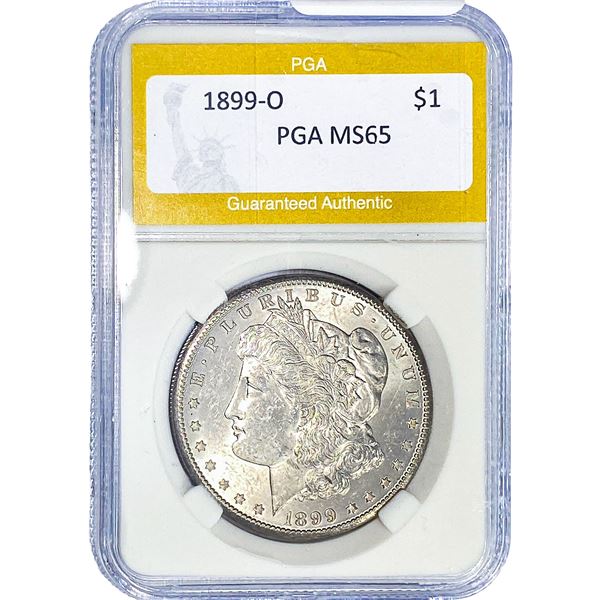1899-O Morgan Silver Dollar PGA MS65