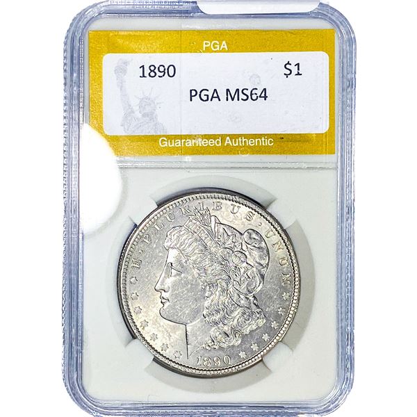 1890 Morgan Silver Dollar PGA MS64
