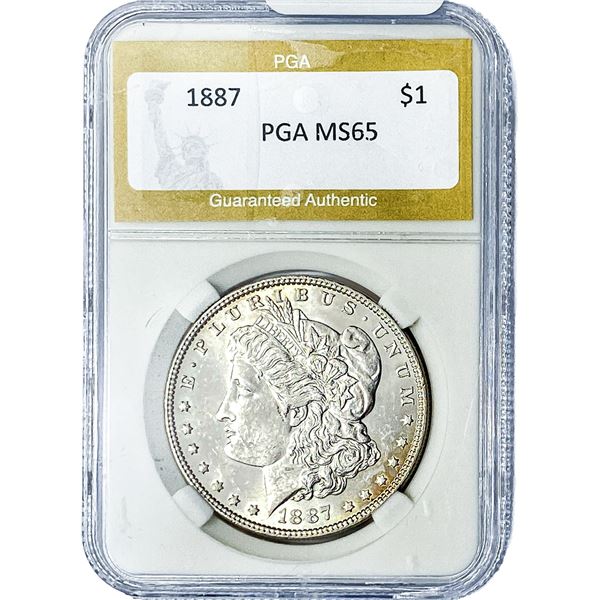 1887 Morgan Silver Dollar PGA MS65
