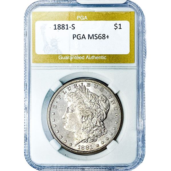1881-S Morgan Silver Dollar PGA MS68+