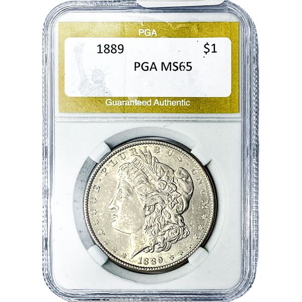 1889 Morgan Silver Dollar PGA MS65