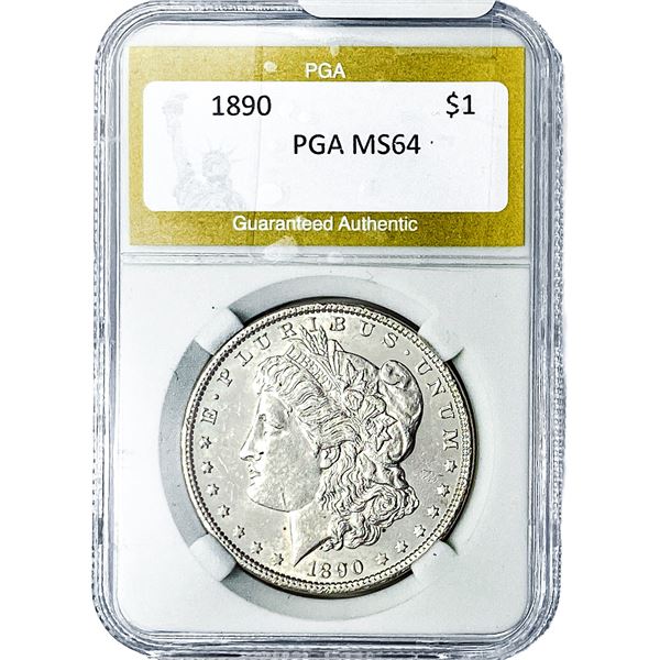 1890 Morgan Silver Dollar PGA MS64
