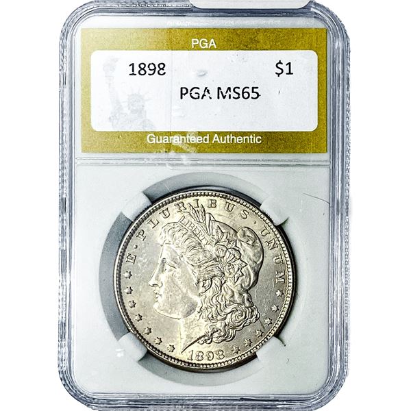 1898 Morgan Silver Dollar PGA MS65