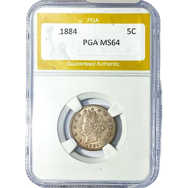 1884 Liberty Victory Nickel PGA MS64