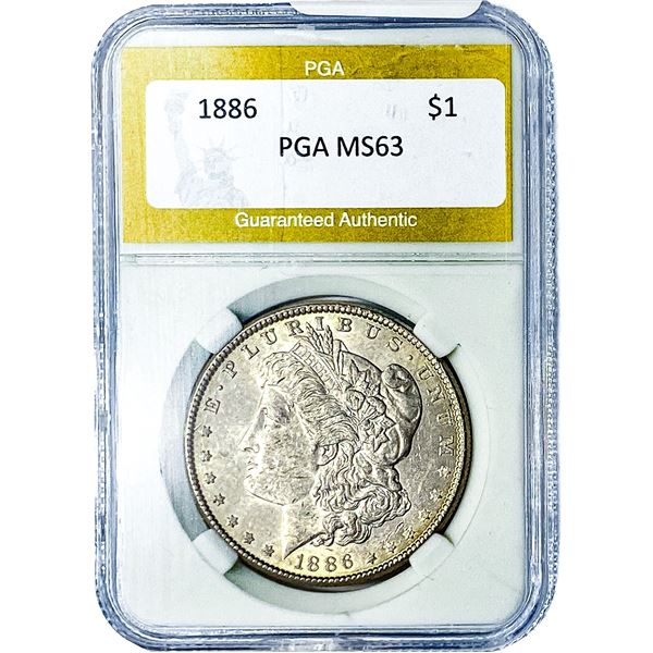 1886 Morgan Silver Dollar PGA MS63