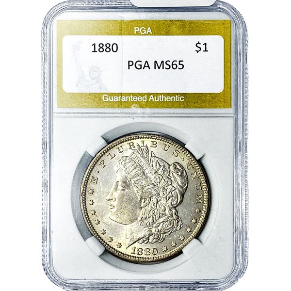 1880 Morgan Silver Dollar PGA MS65
