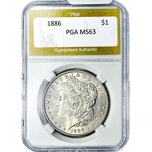 1886 Morgan Silver Dollar PGA MS63