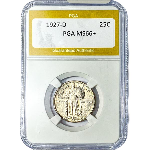 1927-D Standing Liberty Quarter PGA MS66+