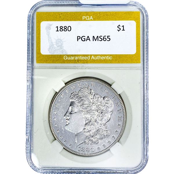 1880 Morgan Silver Dollar PGA MS65