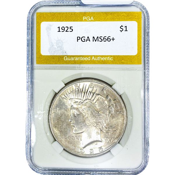 1925 Silver Peace Dollar PGA MS66+