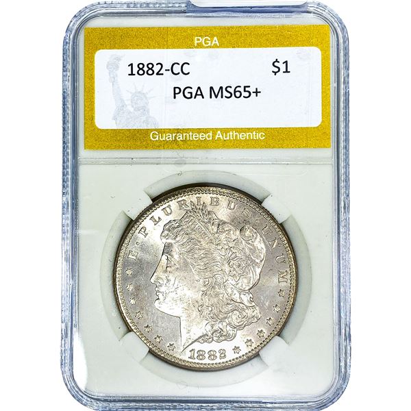 1882-CC Morgan Silver Dollar PGA MS65+
