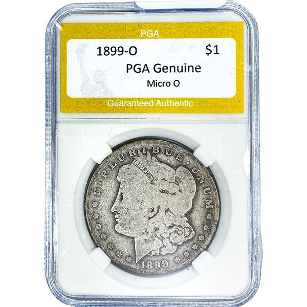 1899-O Morgan Silver Dollar PGA Genuine Micro O