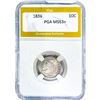 Image 1 : 1836 Capped Bust Dime PGA MS63+