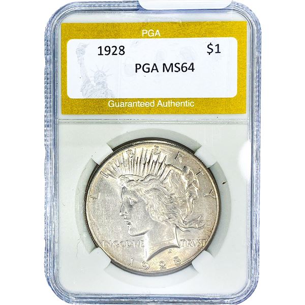 1928 Morgan Silver Dollar PGA MS64