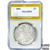 Image 1 : 1889 Morgan Silver Dollar PGA MS65