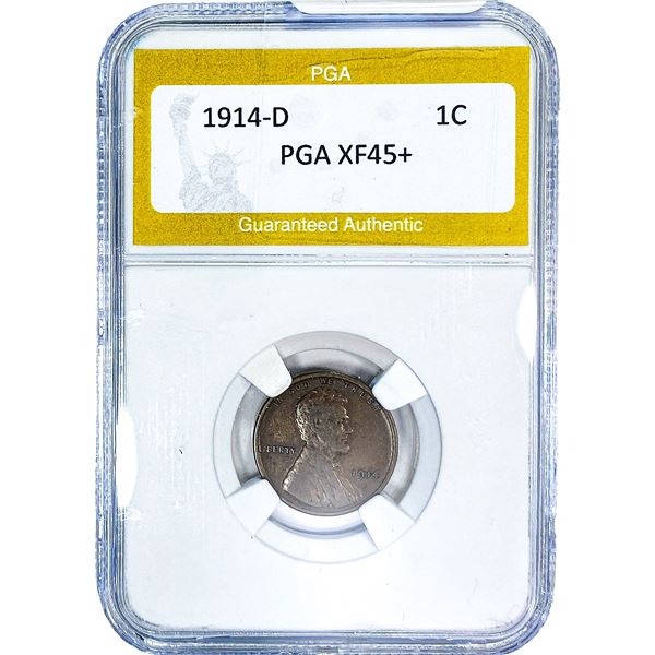 1914-D Wheat Cent PGA XF45+