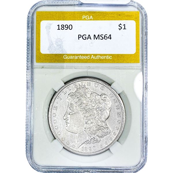 1890 Morgan Silver Dollar PGA MS64