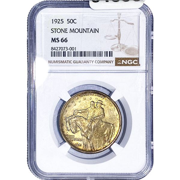 1925 Stone Mountain Half Dollar NGC MS66