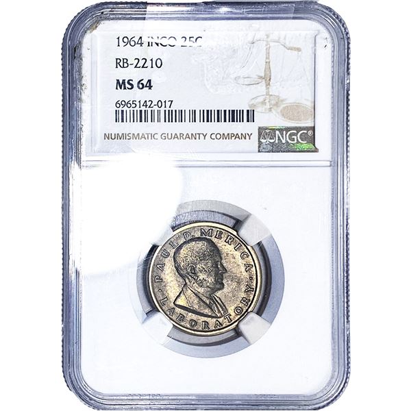 1964 Washington Silver Quarter NGC MS64