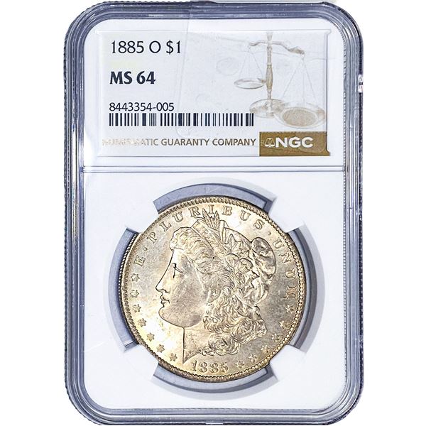 1885-O Morgan Silver Dollar NGC MS64