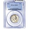 Image 1 : 1962 Washington Silver Quarter PCGS MS64