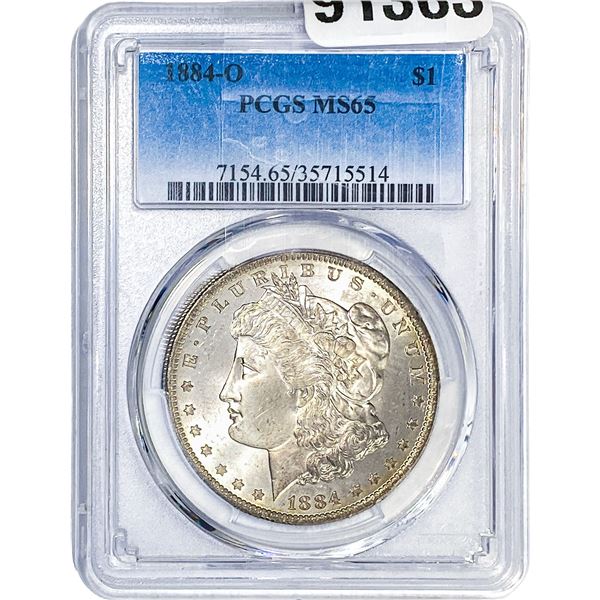1884 Morgan Silver Dollar PCGS MS65