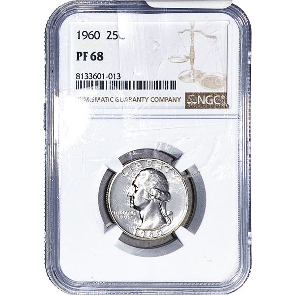1960 Washington Silver Quarter NGC PF68