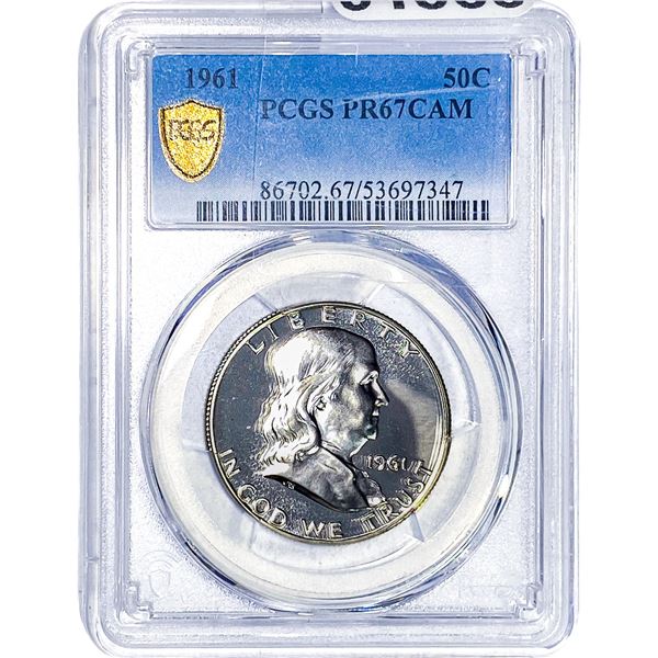 1961 Franklin Half Dollar PCGS PR67 DCAM