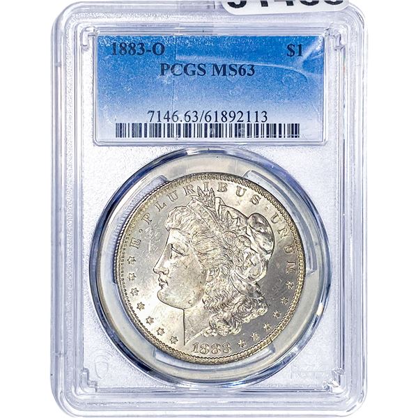 1883-O Morgan Silver Dollar PCGS MS63