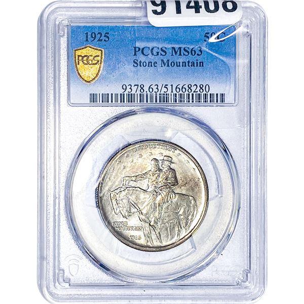 1925 Stone Mountain Half Dollar PCGS MS63