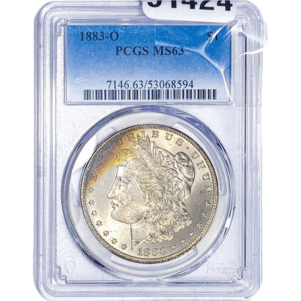 1883-O Morgan Silver Dollar PCGS MS63