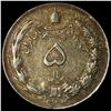 Image 1 : 1944 Iran Silver 5 Rials
